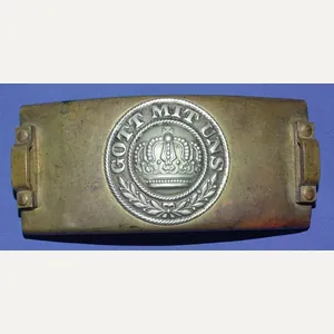 WWI Prussian Brass Telegraph Troops Belt Buckle