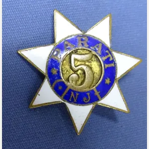 Small 5th New Jersey Enameled Badge