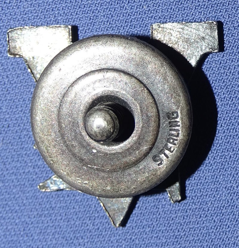 WWII SC Company USN E Award / Victory Sterling Lapel Button — image 2
