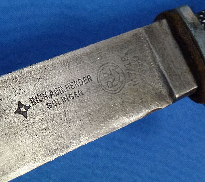 1940 Dated Double Marked Hitler Youth Dagger by Richard Abr. Herder, M7/18 — image 6