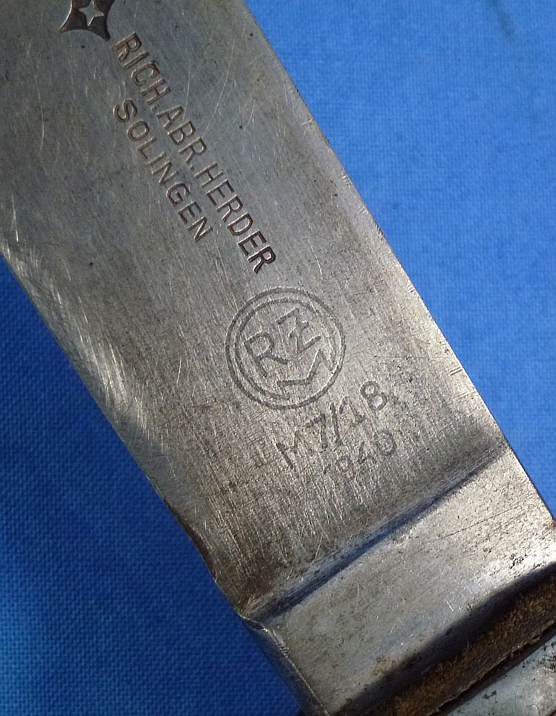 1940 Dated Double Marked Hitler Youth Dagger by Richard Abr. Herder, M7/18 — image 7