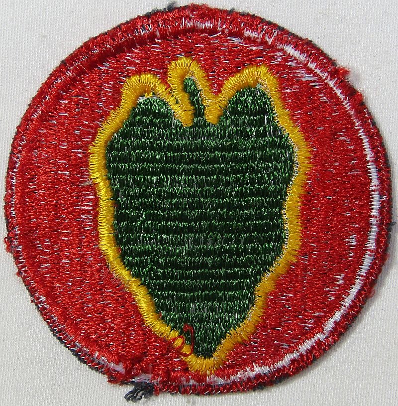24th Infantry Division Red Border Patch — image 2