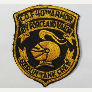 Co F 40th Armor Berlin Tank Crew Patch