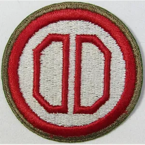 31st Infantry Division OD Border Greenback Patch