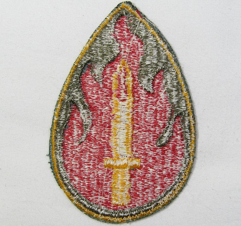63rd Infantry Division Gold Border Patch — image 2