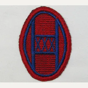 30th Infantry Division Black Back Patch