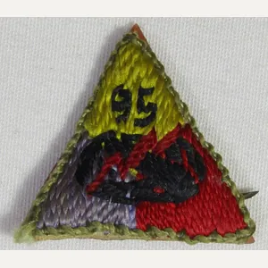 Tiny Pin Back 95th Tank Battalion Patch