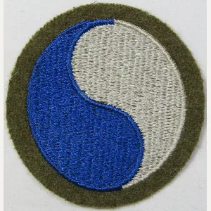 29th Infantry Division Patch on Wool