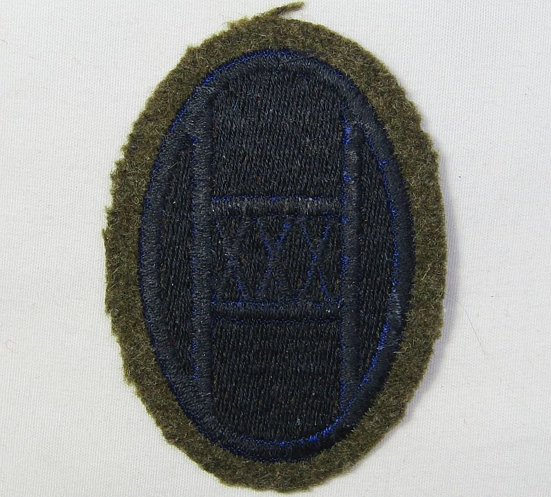 30th Infantry Division Patch on Wool — image 2
