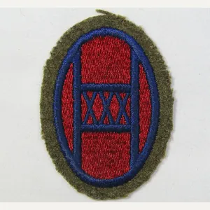 30th Infantry Division Patch on Wool