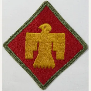 45th Infantry Division OD Border Greenback Patch