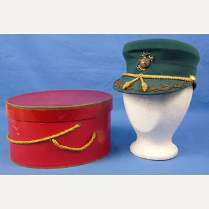 Boxed U.S. Marine Corps Field Grade Woman's Summer Service Cap