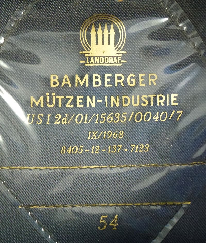 1968 Dated West German Bundeswehr Artillery EM/NCO Visor Cap — image 8