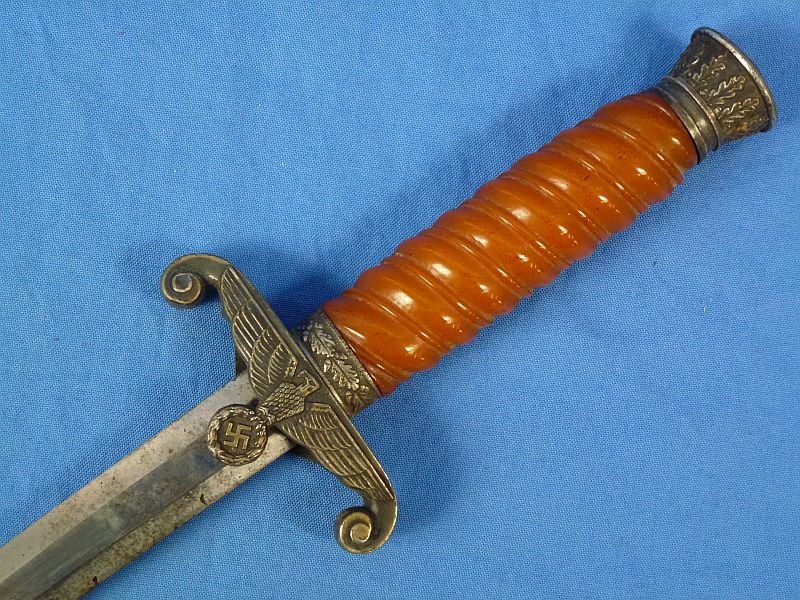 Untouched and Uncleaned German Army Officer Dagger with Hangers — image 6