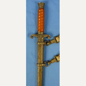Untouched and Uncleaned German Army Officer Dagger with Hangers
