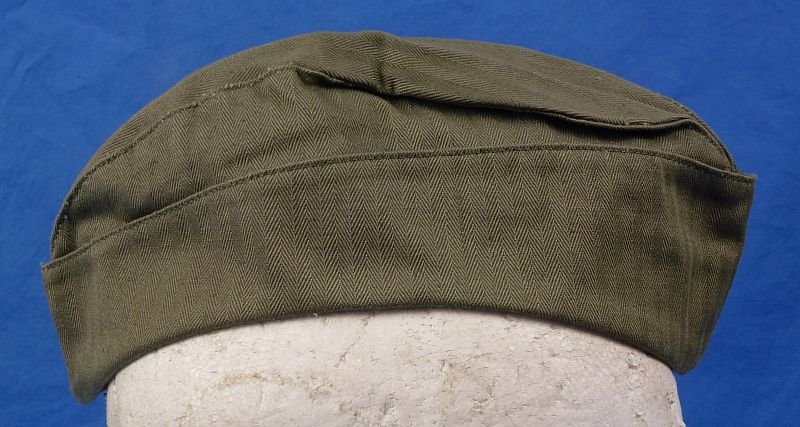 WWII U.S. Marine Corps Woman's HBT Overseas Cap — image 3