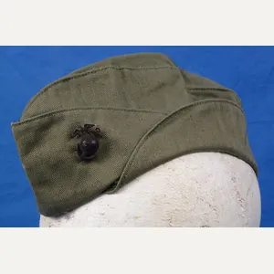 WWII U.S. Marine Corps Woman's HBT Overseas Cap