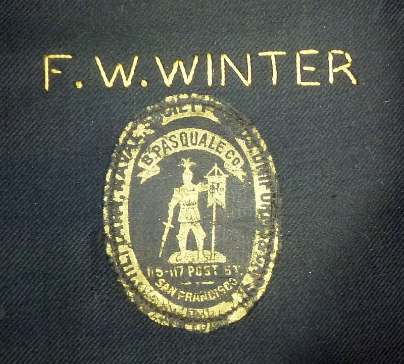 Named U.S. Navy Model 1902 Warrant Officer Visor Cap — image 8