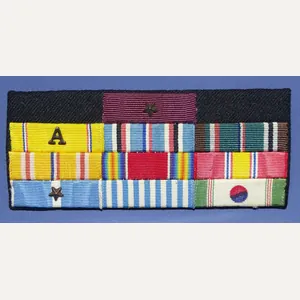 U.S. Navy Tailored Ribbon Set 10 Awards WWII & Korea