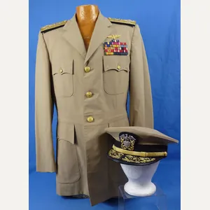 The Tunic and Visor Cap of U.S. Navy Admiral, WWII …