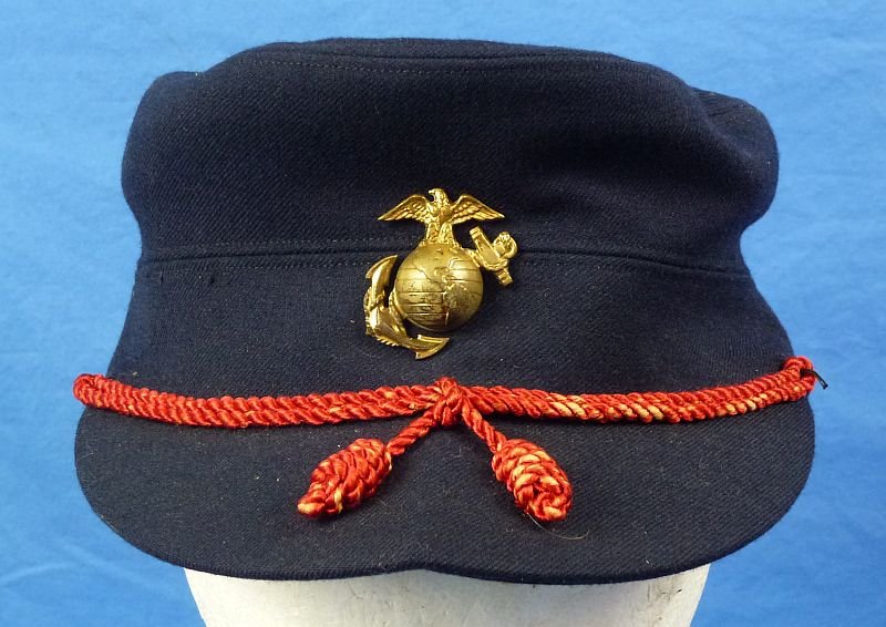 U.S. Marine Corps Woman's Dress Blue EM/NCO Visor Cap — image 2