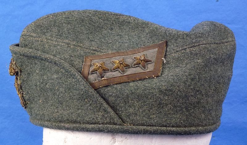 WWII Italian Infantry Officer Bustina Field Cap — image 5