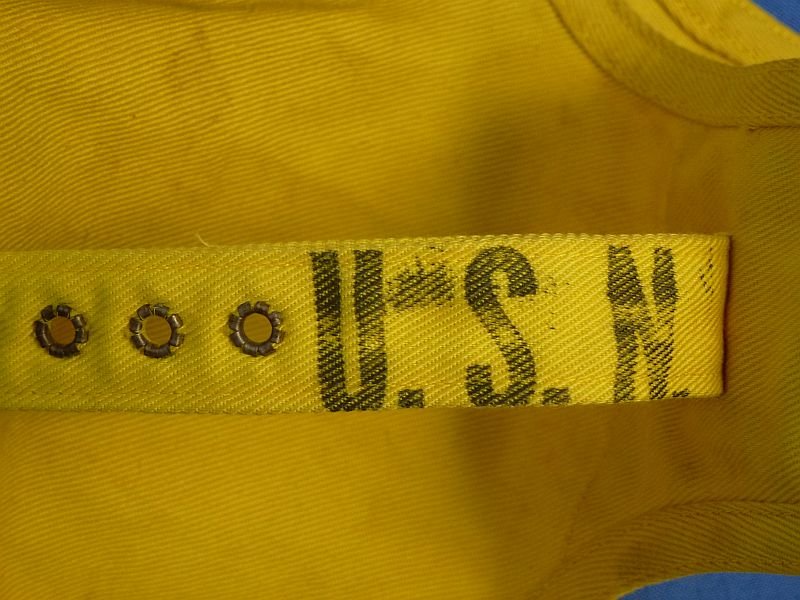 WWII U.S. Navy Aircraft Carrier Flight Deck Crew Helmet — image 8