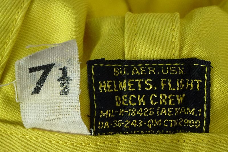 WWII U.S. Navy Aircraft Carrier Flight Deck Crew Helmet — image 9