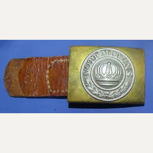 WWI Prussian Enlisted / NCO Brass Belt Buckle With 1915 …