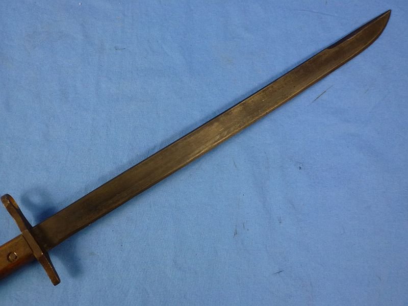 Arisaka Rifle Bayonet with Rubberized Canvas Scabbard and Frog — image 4