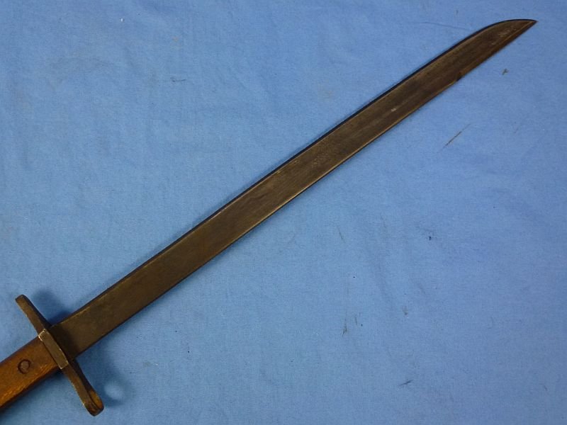 Arisaka Rifle Bayonet with Rubberized Canvas Scabbard and Frog — image 5
