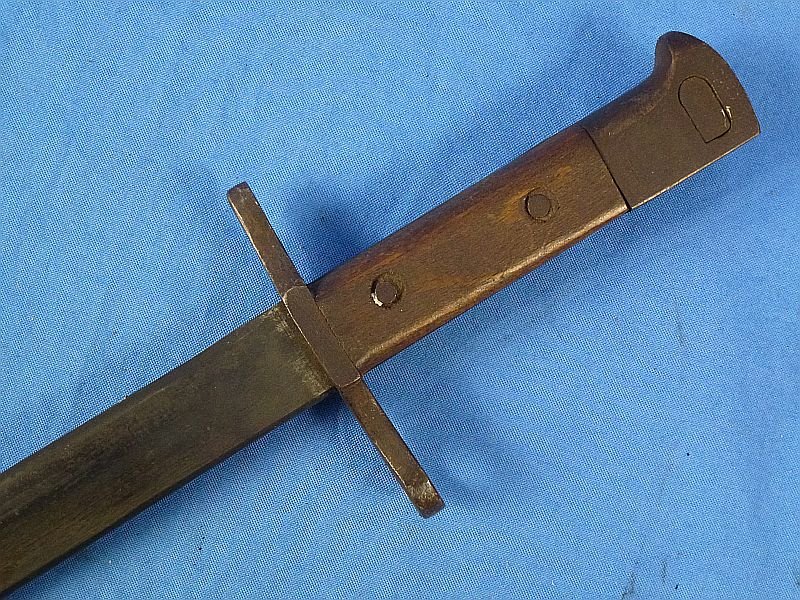 Arisaka Rifle Bayonet with Rubberized Canvas Scabbard and Frog — image 6