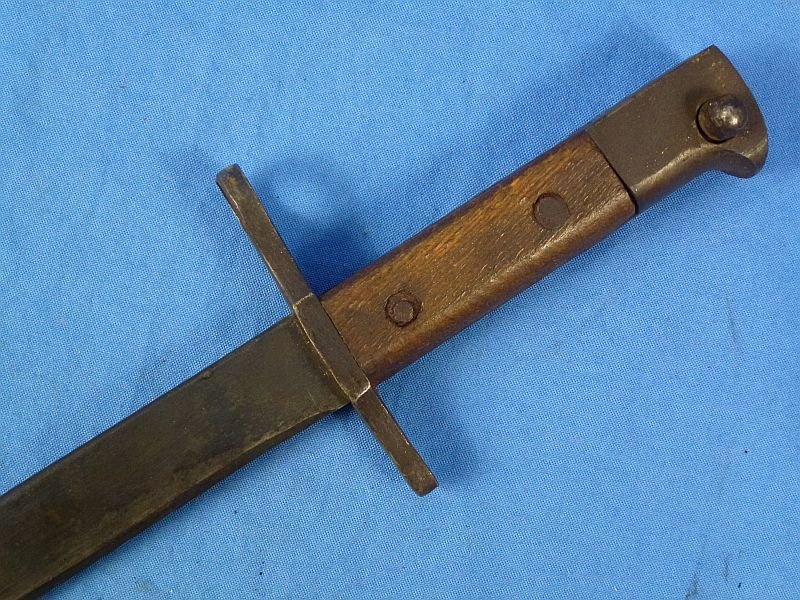 Arisaka Rifle Bayonet with Rubberized Canvas Scabbard and Frog — image 7