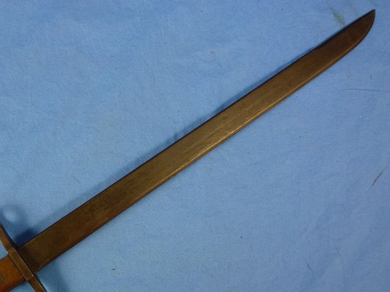 WWII Japanese Arisaka Rifle Bayonet with Rubberized Canvas Frog — image 4