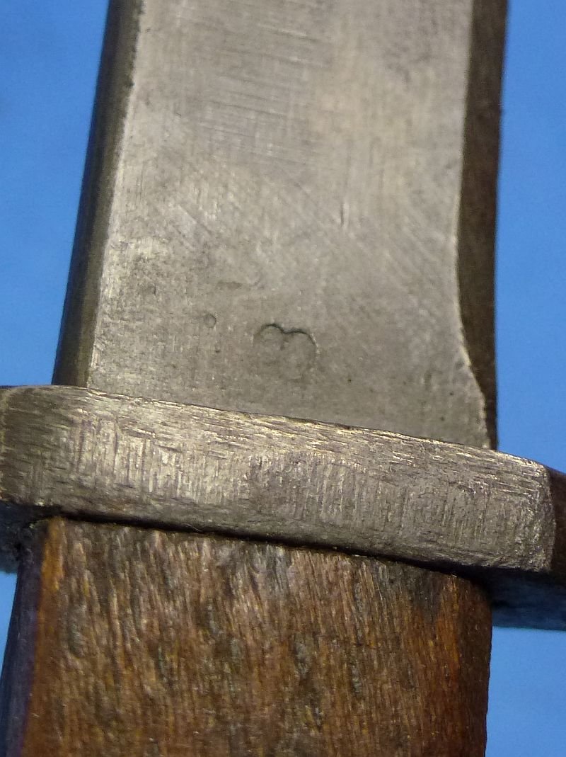 WWII Japanese Arisaka Rifle Bayonet with Rubberized Canvas Frog — image 6