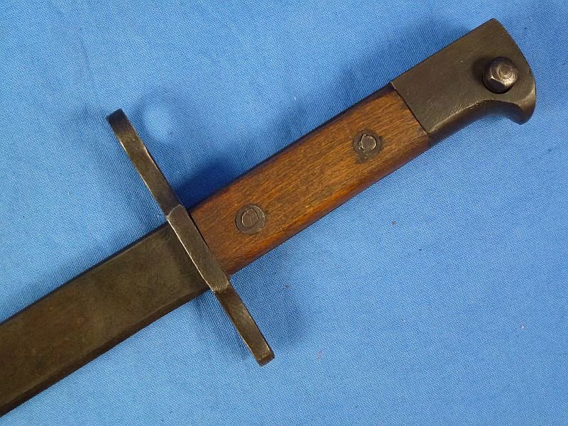 WWII Japanese Arisaka Rifle Bayonet with Rubberized Canvas Frog — image 8