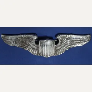 WWII USAAF 2″ Sterling Pilot's Wings – Luxenberg New York
