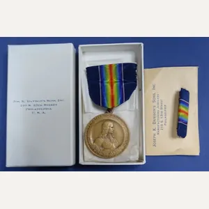 WWI PA National Guard Service Medal In Original Box