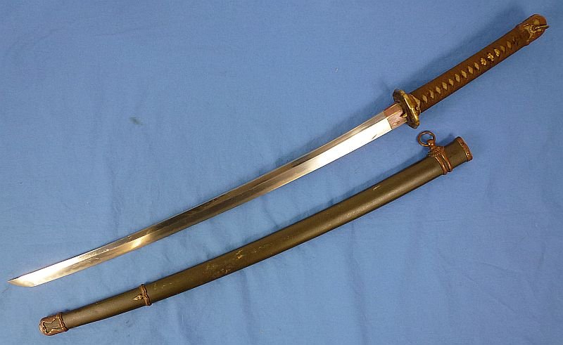 Signed WWII Shin Gunto Japanese Army Officer Sword — image 2