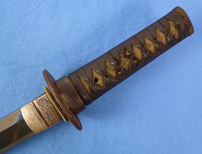 Japanese Wakizashi in Leather Combat Cover for Tank or Aviation Officers — image 7