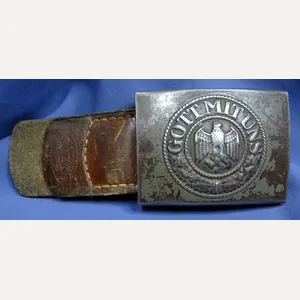 German Army Enlisted / NCO Buckle With 1940 Dated Tab