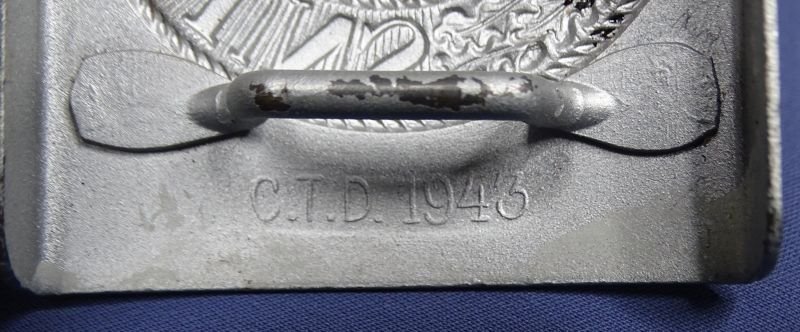 German Army Enlisted / NCO Belt Buckle Marked 'C.T.D. 1943' — image 2