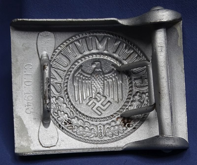 German Army Enlisted / NCO Belt Buckle Marked 'C.T.D. 1943' — image 3