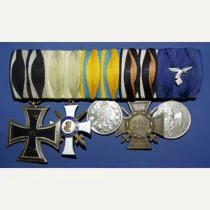 Imperial German / Third Reich 5 Place Medal Bar
