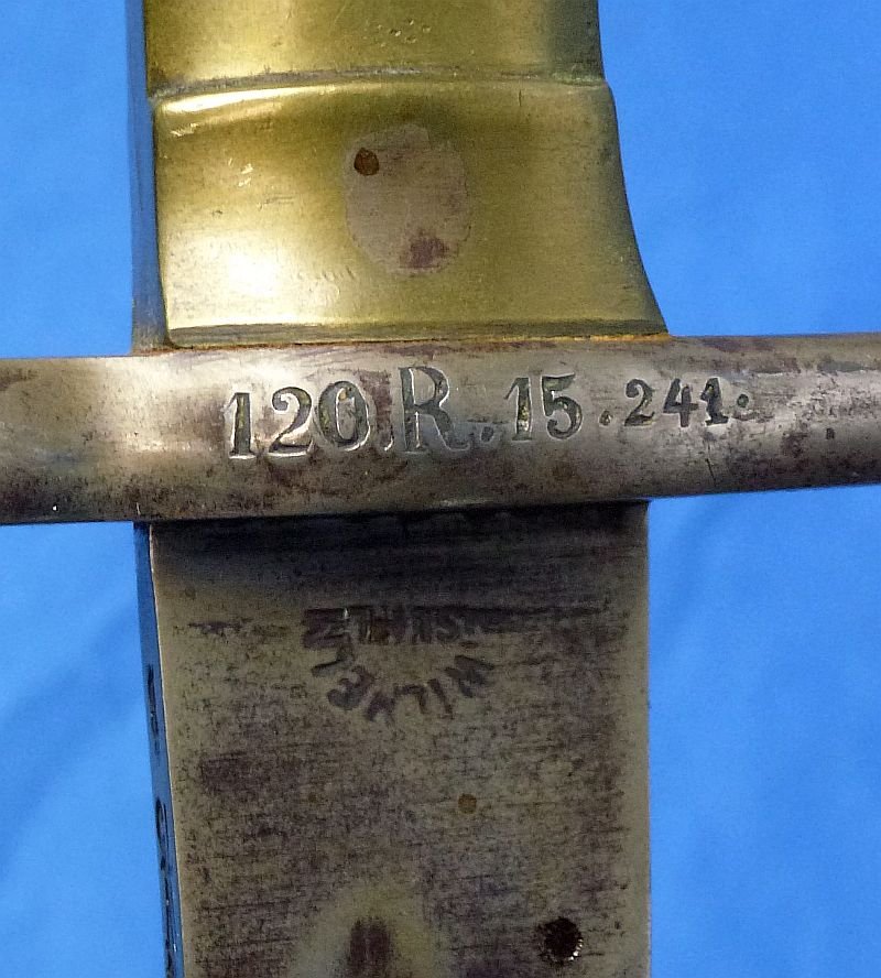 Unit Marked Imperial German Model 1871 Bayonet by Wilhelm — image 4