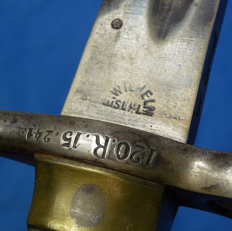 Unit Marked Imperial German Model 1871 Bayonet by Wilhelm — image 5