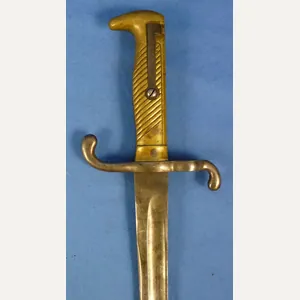 Unit Marked Imperial German Model 1871 Bayonet by F.A. Hermes