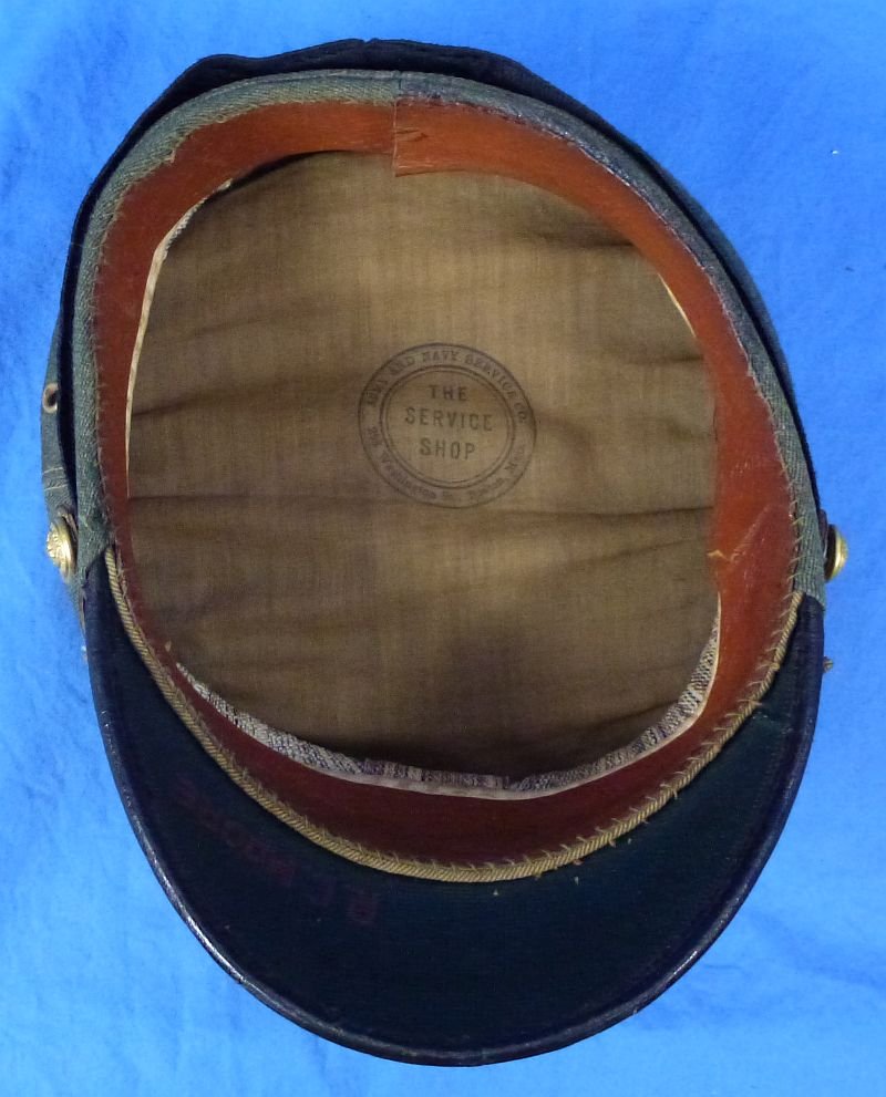 WWI U.S. Navy Aviation Warrant Officer Green Bell Crown Visor Cap — image 7