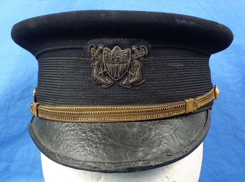 Pre WWI U.S. Merchant Marine Warrant Officer Visor Cap — image 2