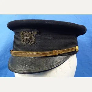 Pre WWI U.S. Merchant Marine Warrant Officer Visor Cap